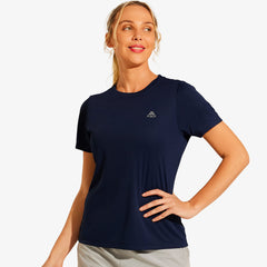 Women's Athletic Short Sleeve Running T-Shirts Dry Fit Shirts