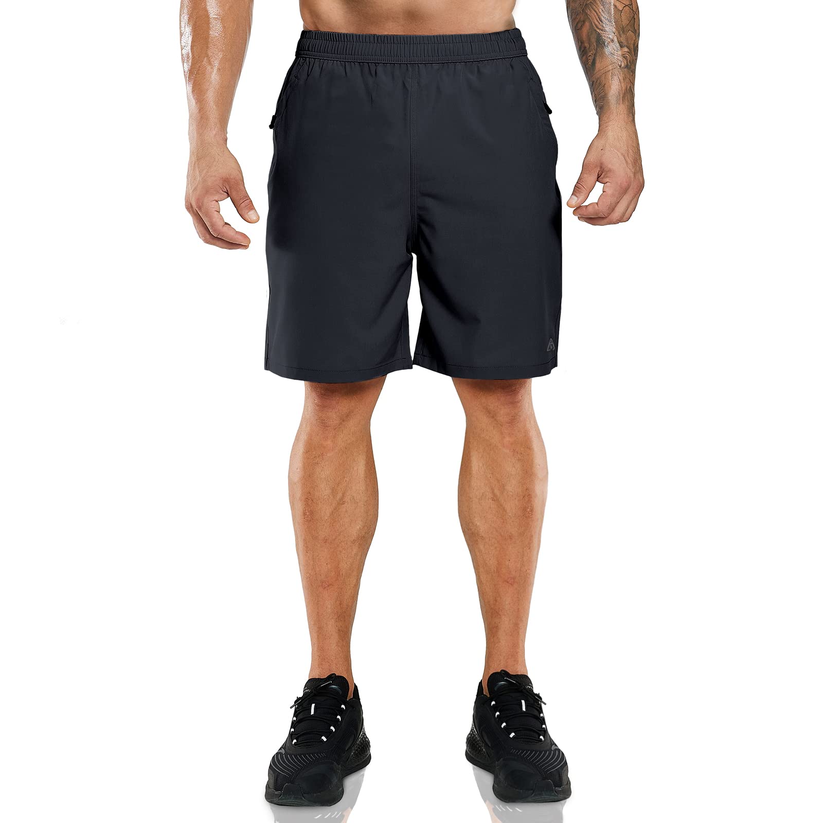 Motion Men's Athletic Shorts Quick Dry Lightweight Workout Training Shorts  7 Compression Lining Sports Gym Running Hiking Basketball Shorts  (Microchip, Small) at  Men's Clothing store