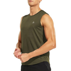 Men's Workout Sleeveless Shirts Quick Dry Muscle Tank Top