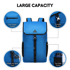 Roll-top Dry Backpack Waterproof Dry Bag Flap Closure