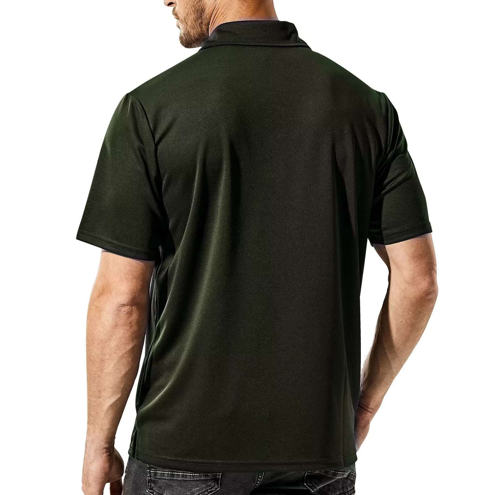 Polo Shirts for Men Dry Fit Short Sleeve Collared Golf Shirts