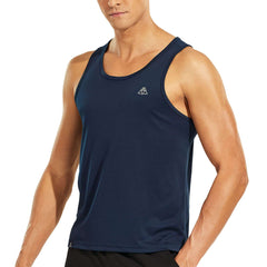 Men Quick Dry Tank Tops Athletic Gym Sports Sleeveless Shirts