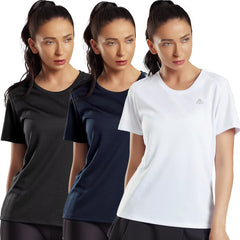Women's Dry Fit Running Athletic T-Shirts Active Mesh Tee Shirt