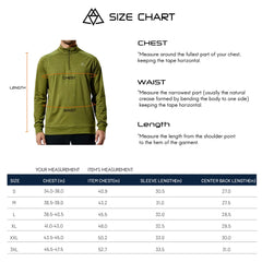 Men's 1/4 Zip Golf Shirt Athletic Pullover with Brushed Fleece Lining