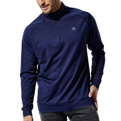 Men's 1/4 Zip Golf Shirt Athletic Pullover with Brushed Fleece Lining