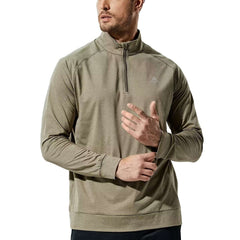 Men's 1/4 Zip Golf Shirt Athletic Pullover with Brushed Fleece Lining