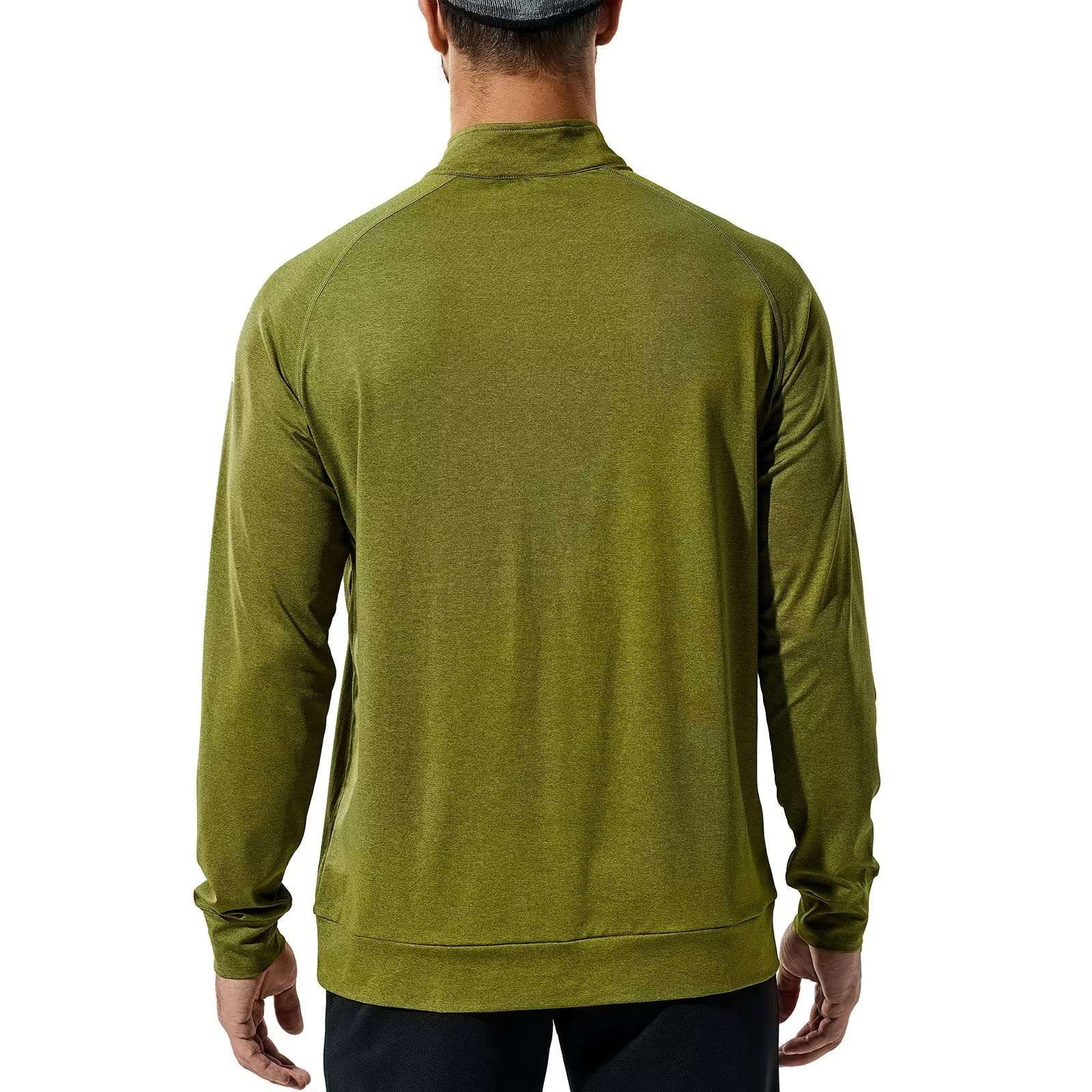 Men's 1/4 Zip Golf Shirt Athletic Pullover with Brushed Fleece Lining