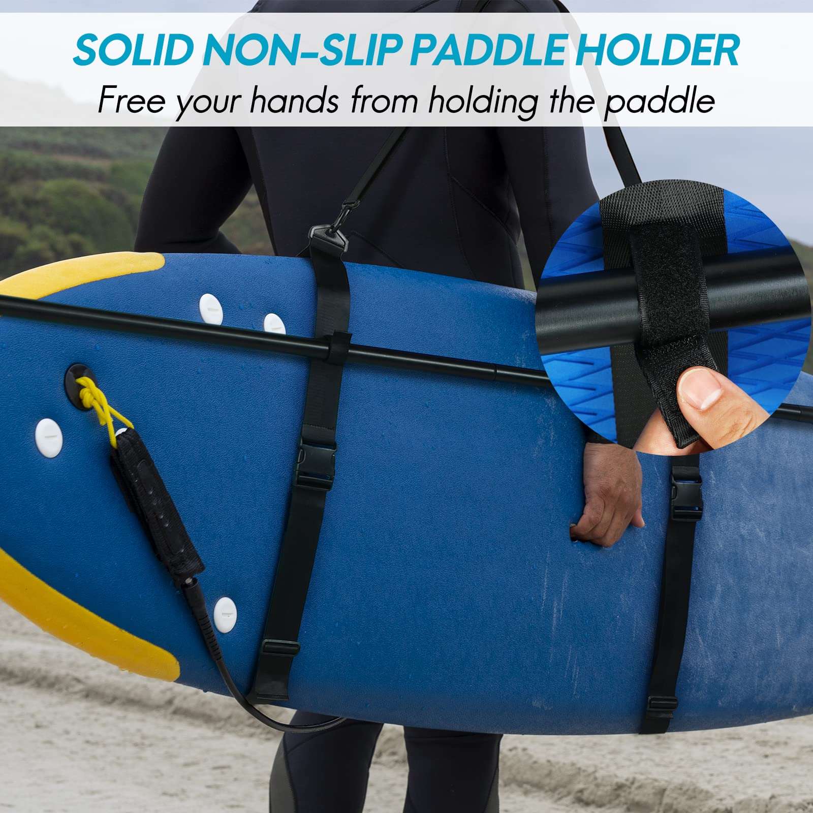 Adjustable Heavy-Duty SUP Paddle Board Carry Strap