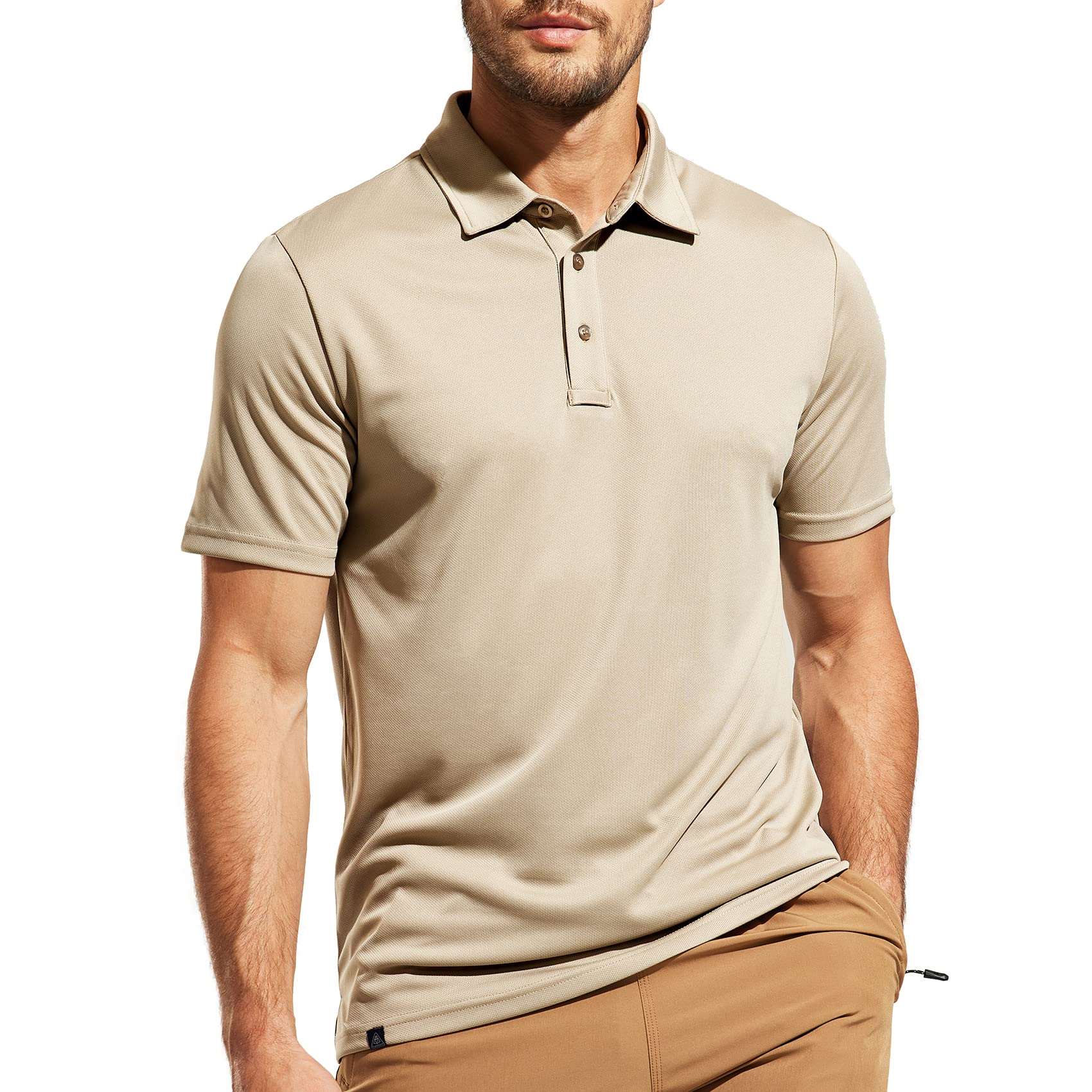 Polo Shirts for Men Dry Fit Short Sleeve Collared Golf Shirts