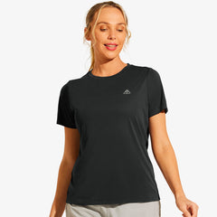 Women's Athletic Short Sleeve Running T-Shirts Dry Fit Shirts